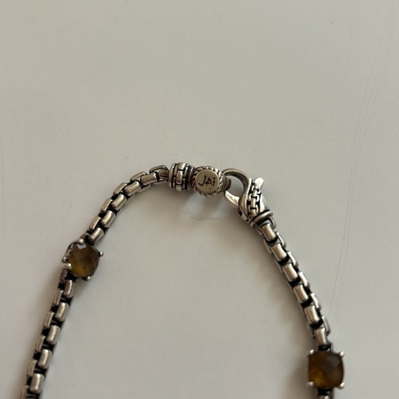 JAI John Hardy Sterling Silver Citrine 4 Stone Station Bracelet - Picture 2 of 4